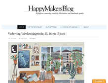 Tablet Screenshot of happymakersblog.com